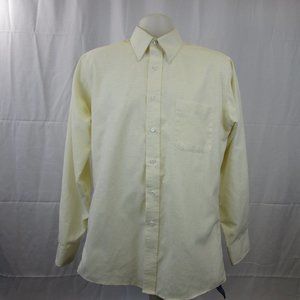 Stafford 15.5 34 Oxford Dress Shirt Beige